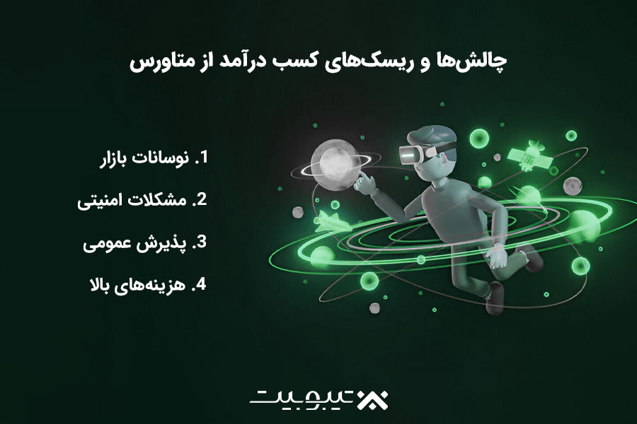 چالشها و ریسکهای کسب درآمد از متاورس