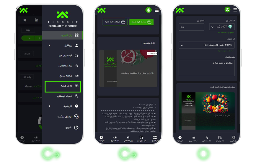 چگونه میتوان در تیبوبیت کارت هدیه ساخت؟