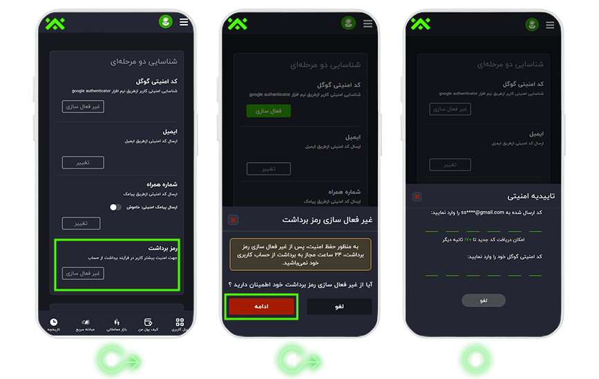 غیرفعال سازی رمز برداشت در تیبوبیت چگونه است؟2