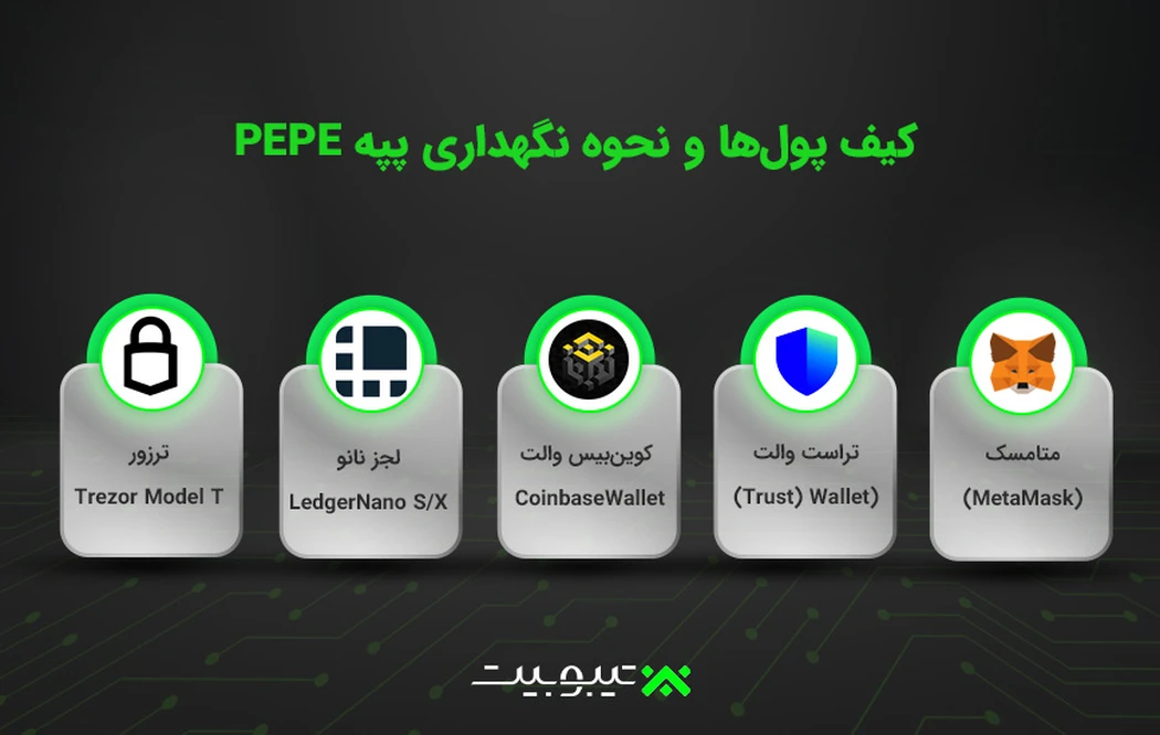 کیف پول ها و نحوه نگهداری پپه